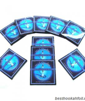 50pcs/box0.04mm*14cm Hookah Foil Shisha Aluminum Foil Charcoal Hookah Foil 